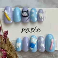 NO.63  歯磨き 個性派ネイル ジェルネイル