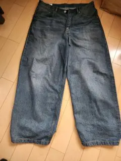 H&M スーパーバギーデニム ワイドパンツ 33/30 バギーパンツ