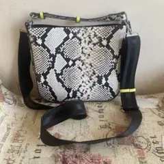 ZARA パイソン柄　ショルダーバッグ