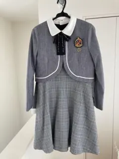 PINK-latte チェック柄ワンピースとボレロセット　卒業式　卒服　150