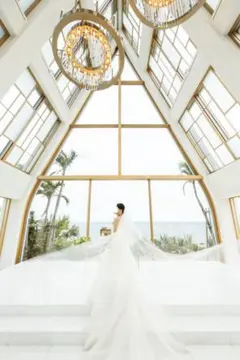 アールイズドレス　ロングベール　結婚式　ウェディング　花嫁　ベール