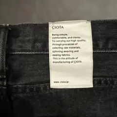 CIOTA レディース ブラックデニムパンツのサムネイル