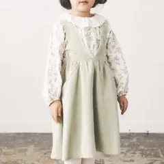 レース付き 後ろリボン ジャンスカ ワンピース