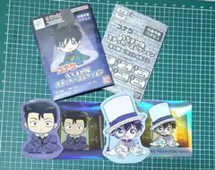 カプセルトイ ちぢませ隊ステッカーコレクション 怪盗キッド 毛利小五郎