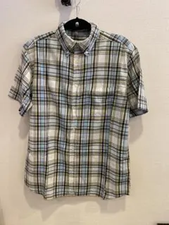 BEAMS ビームス　ヴィンテージ　チェック柄 半袖シャツ ボタンダウン