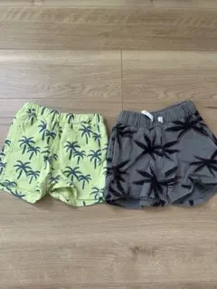 パームツリー柄ハーフパンツ2点セットのサムネイル