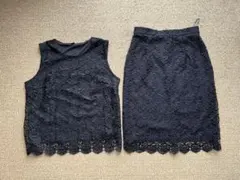 美品【ユニクロ】レースセットアップ レディース