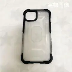 iPhoneケース 黒 透明 シンプル 衝撃対策 保護ケース 新品 推し活
