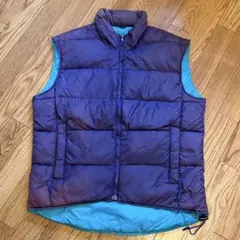 80s REI アールイーアイ フルジップ ダウンベストパープル