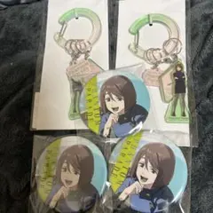 呪術廻戦　ファンパレくじ　家入硝子　缶バッジ　キーホルダー　セット