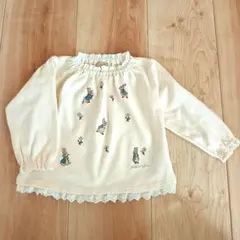 プティマイン ピーターラビット　トレーナー　カットソー　90 白