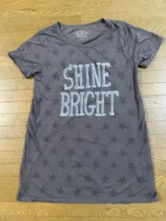 ラフrough星柄 半袖Tシャツ グレー