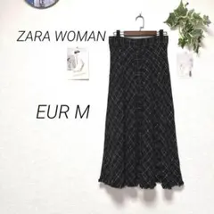 10719-1 ザラウーマン ZARA WOMAN チェック柄ロングスカートのサムネイル