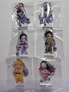 鬼滅の刃　　ローソンコラボ極厚アクリルキーホルダー 6個セット