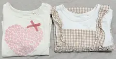 薄手長袖Tシャツ(80)2枚セット