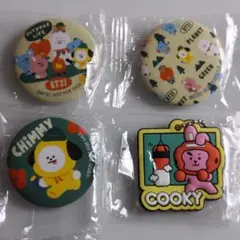 BT21 くら寿司 ビッくらポン缶バッジ・ラバーマスコット セット
