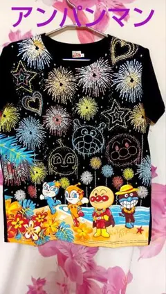 アンパンマンコレクション　大人用　半袖Lサイズ　集合花火柄