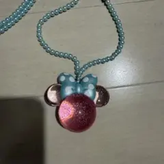 ディズニー　光るペンダント　ミニー
