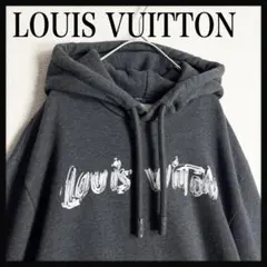 【人気】LOUIS VUITTON グラフィックロゴ　プリント パーカー S 人気】LOUIS VUITTON グラフィックロゴ プリント パーカー S - メルカリ
