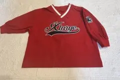 XLARGE Vネック プルオーバーシャツ レッドのサムネイル