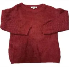 GLOBAL WORK 赤 ニットセーター M(100～110cm)