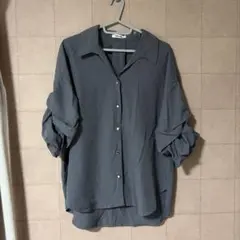 しまむら　グレーシャツ Lサイズ