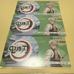 鬼滅の刃 TDC 東京ドームシティ チケット風カード 不死川実弥　3点セット