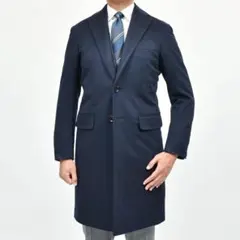 【新品同様】guji カシミヤチェスター Loro Piana ネイビー 46のサムネイル
