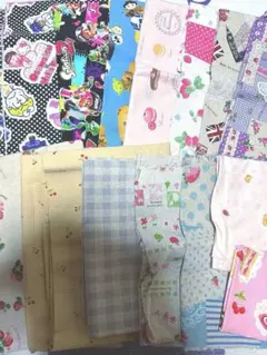 プリント生地　キルト生地　サイズ色々　まとめ売り　80サイズの箱いっぱい
