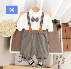 ベビー90 フォーマル 3点セット 男の子 キッズ 子供服　ブラウン系