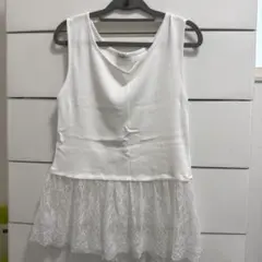 裾レース タンクトップのサムネイル