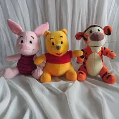 【まとめ売り】くまのプーさん ティガー ピグレット 平成レトロ ぬいぐるみ レア