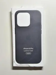 【中古】純正 iPhone 14 Pro レザーケース・ミッドナイト③