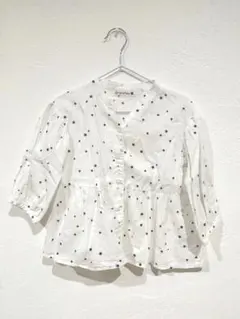 branshes 星柄 シャツ チュニック 羽織り 110cm