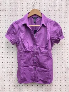 新品 オフィスサイレン BANANA REPUBLIC ストレッチ半袖シャツ