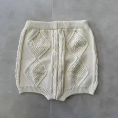 【gil&niya】ケーブル編みショートパンツ ニットブルマ80cm