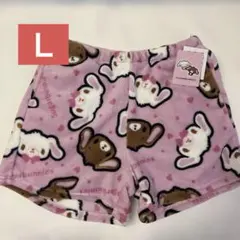 新品 シュガーバニーズ マイクロ総柄ショートパンツ Ｌマイクロショートパンツ