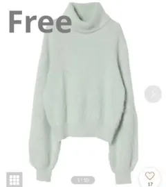 エイミーイストワール　アンゴラ混　タートルニット　プルオーバー　長袖