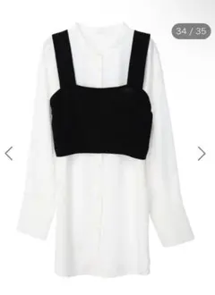 chocol raffine robe ニットビスチェ とろみチュニックブラウスのサムネイル