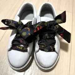 ZARA WOMAN スカーフ柄レースアップスニーカー