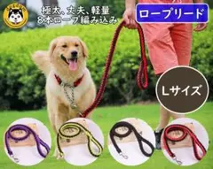 犬 リード 犬用リード ロープリード 極太リード 大型犬リード 中型犬 リード