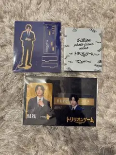 SnowMan 目黒蓮 トリリオンゲーム アクスタ メモ帳 プロフィールカード