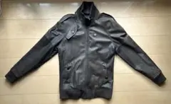 ジースター ロウ G-STAR RAW 名品レザーボンバーL ダークブラウン