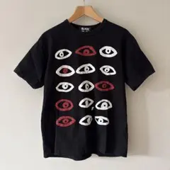 XLサイズ：ブラックコムデギャルソン AD2015 Tシャツ