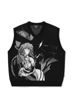 MAHAGRID EVANGELION KNIT VEST BLACK