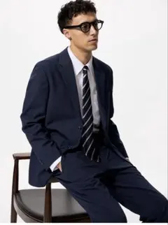 【使用感無し】2024年モデル　ユニクロ　感動ジャケット　XL　69NAVY