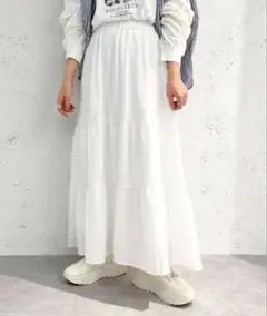 apres jour mignonコットンティアードスカートのサムネイル