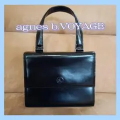 ☆美品☆agnes b.VOYAGE ワンポイントハンドバッグ ブラック