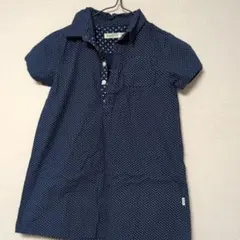 BEAMS mini ドット柄 半袖ワンピース