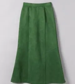 【値下げしました】JEANASIS グリーン フレアスカート Mサイズ